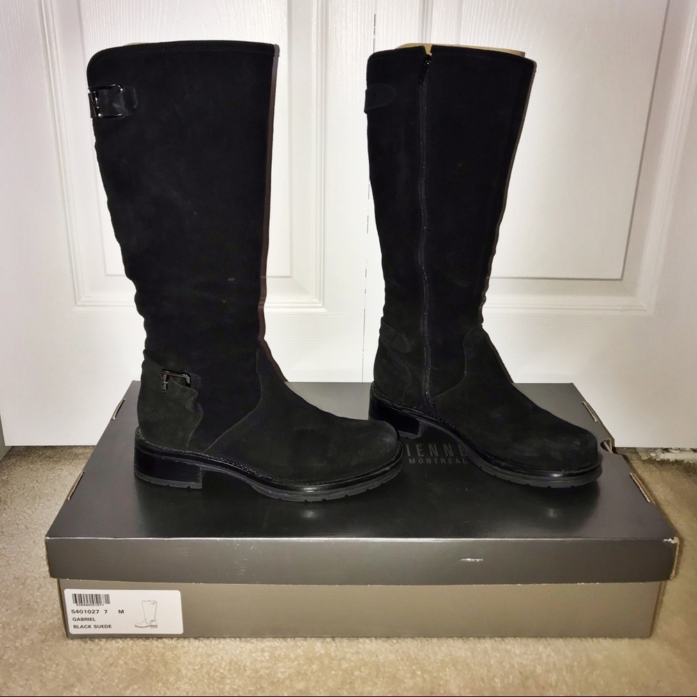 La Canadienne Gabriel black suede boots